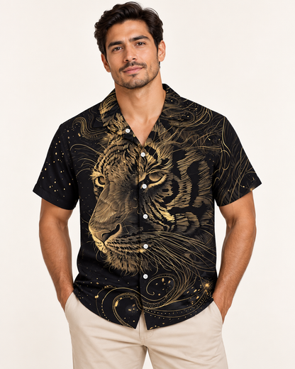 MEN'S GOLD TIGER GRAPHIC SHIRT