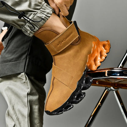 MEN'S SCULPTED SOLE HIGH-TOP SNEAKERS
