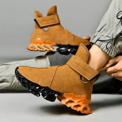 MEN'S SCULPTED SOLE HIGH-TOP SNEAKERS