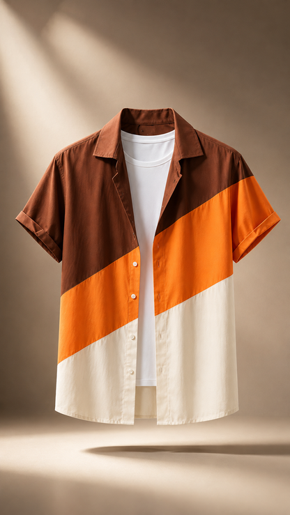 Maison Solis Colorblock Shirt
