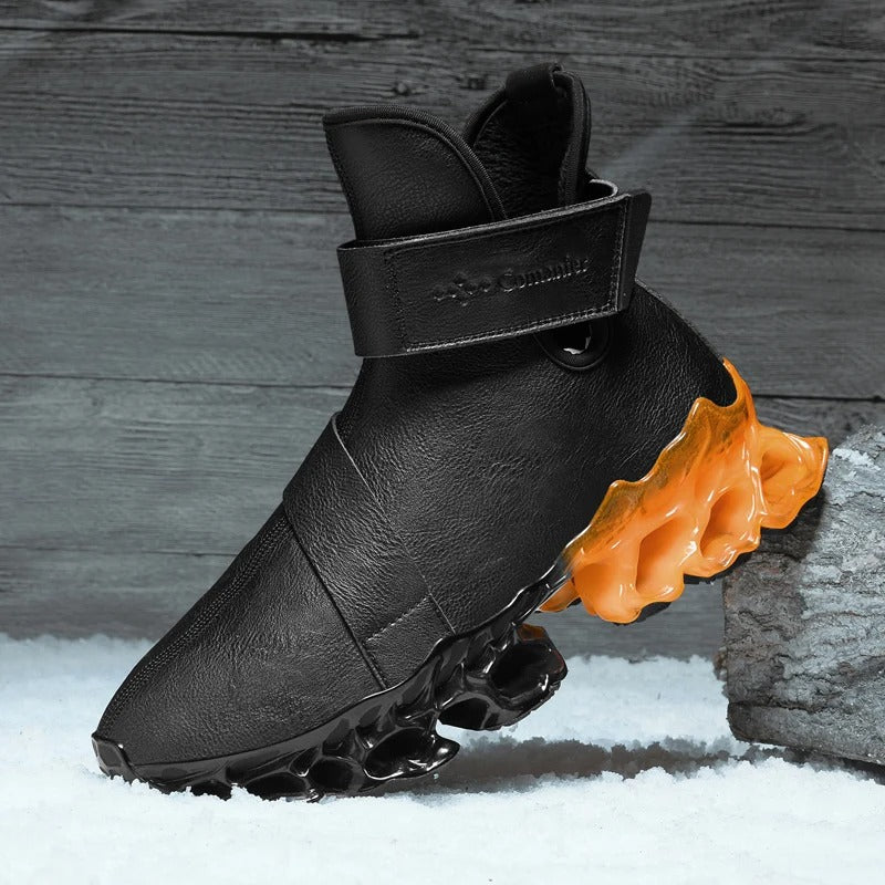 MEN'S SCULPTED SOLE HIGH-TOP SNEAKERS
