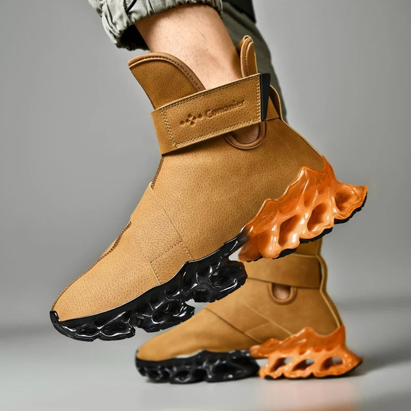 MEN'S SCULPTED SOLE HIGH-TOP SNEAKERS