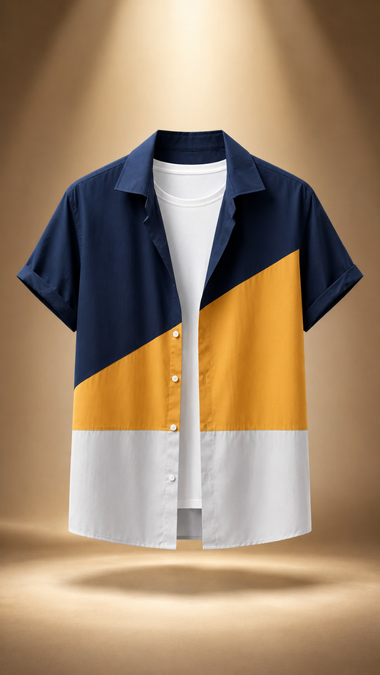 Maison Solis Colorblock Shirt