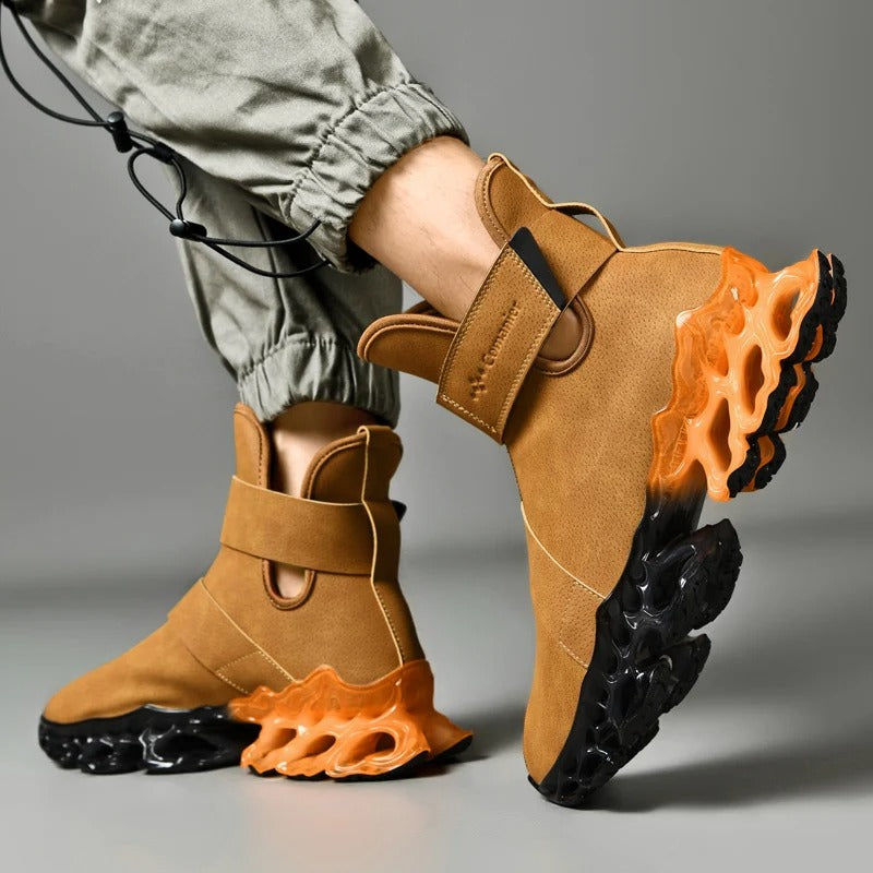 MEN'S SCULPTED SOLE HIGH-TOP SNEAKERS