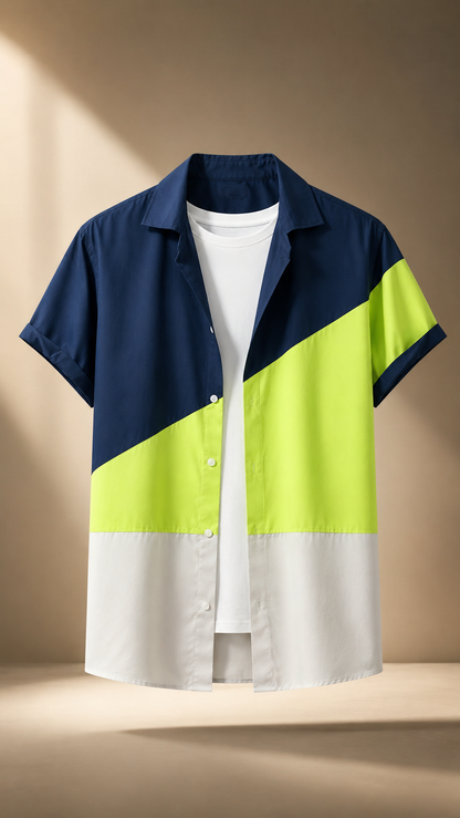 Maison Solis Colorblock Shirt