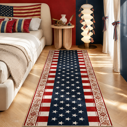 AMERICA FLAG HALLWAY RUNNER RUG