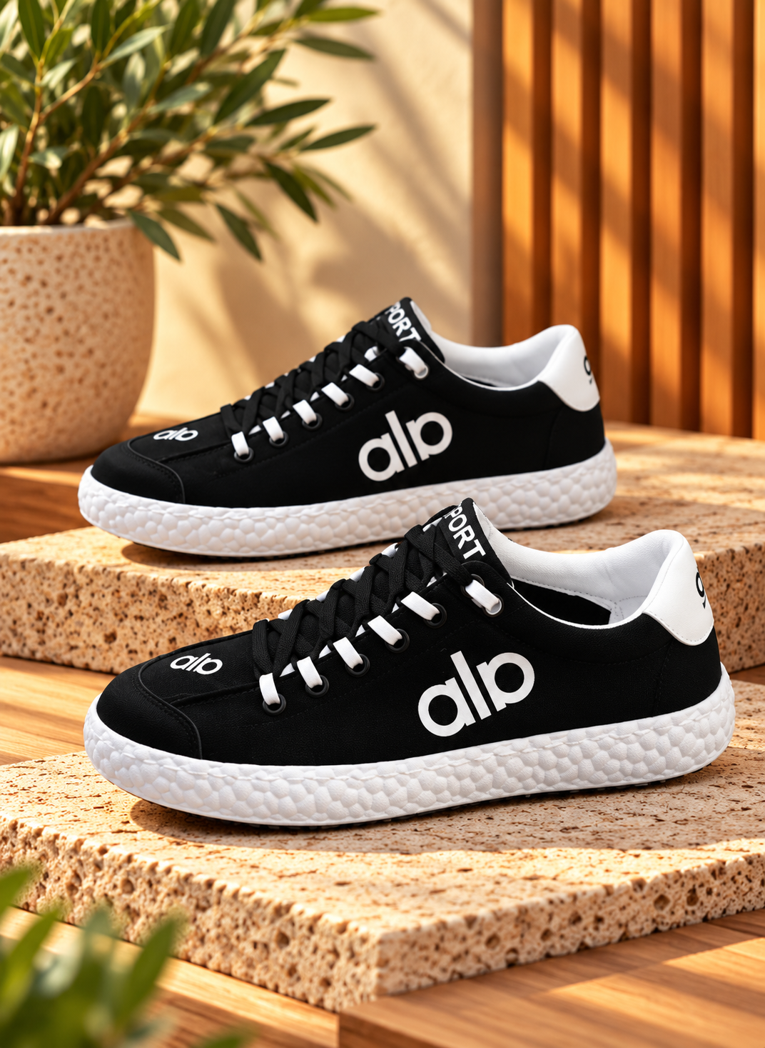Men’s White Chunky Platform Sneakers