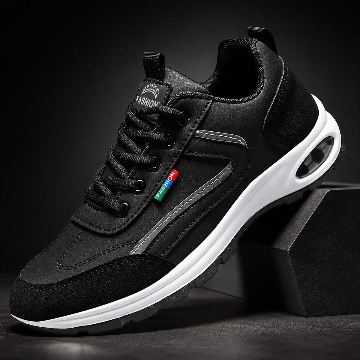 MEN'S SUEDE TRIM SNEAKERS