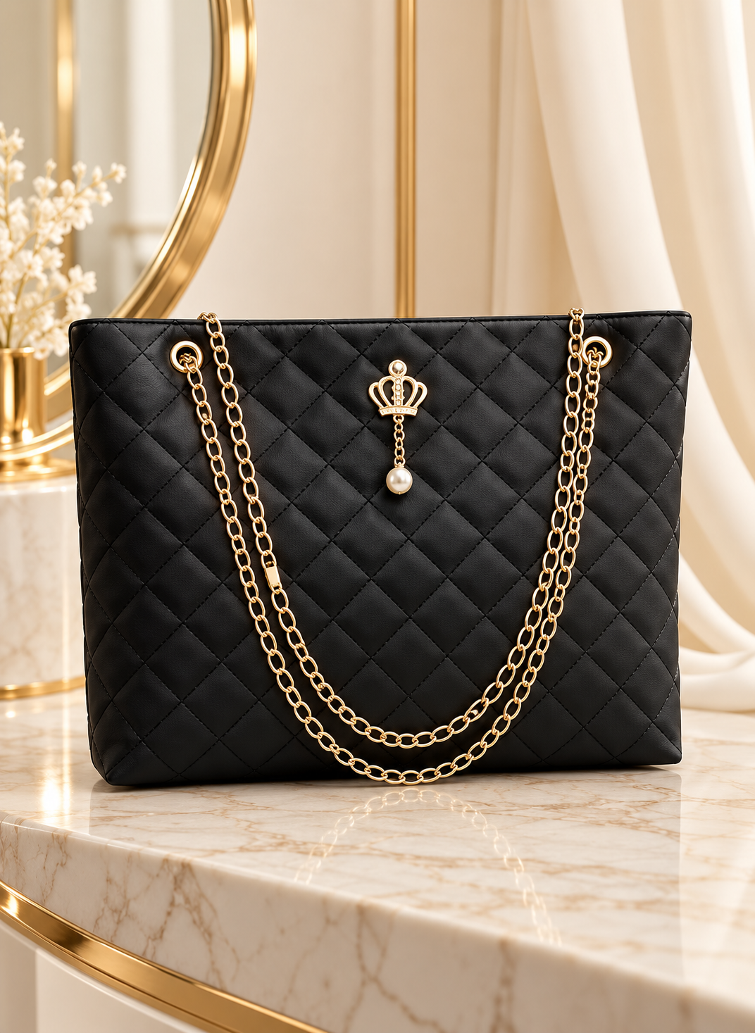 Large Soft Leather Shopper Bag
