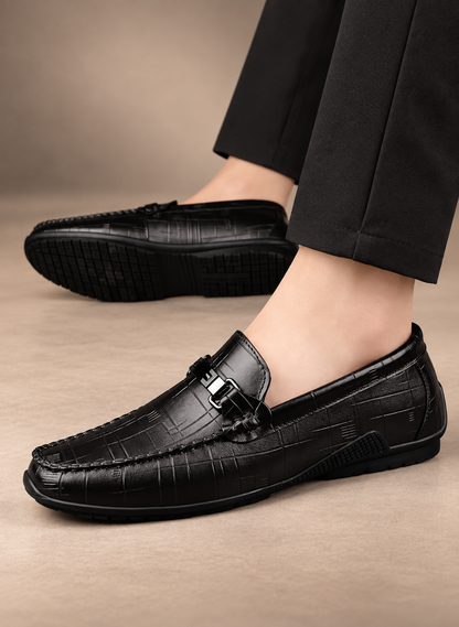 MEN'S TEXTURED LEATHER DRESS SHOES