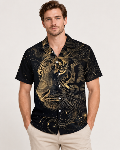 MEN'S GOLD TIGER GRAPHIC SHIRT