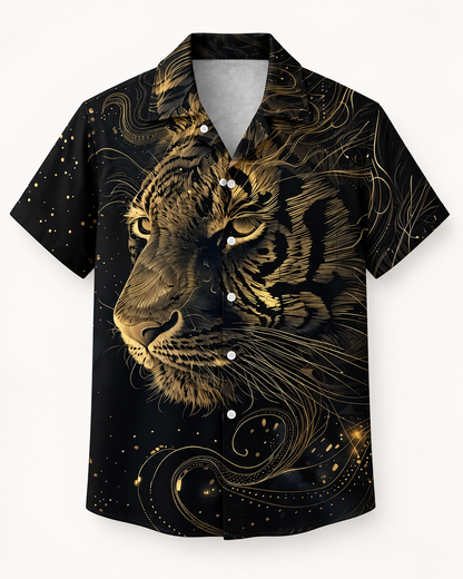 MEN'S GOLD TIGER GRAPHIC SHIRT