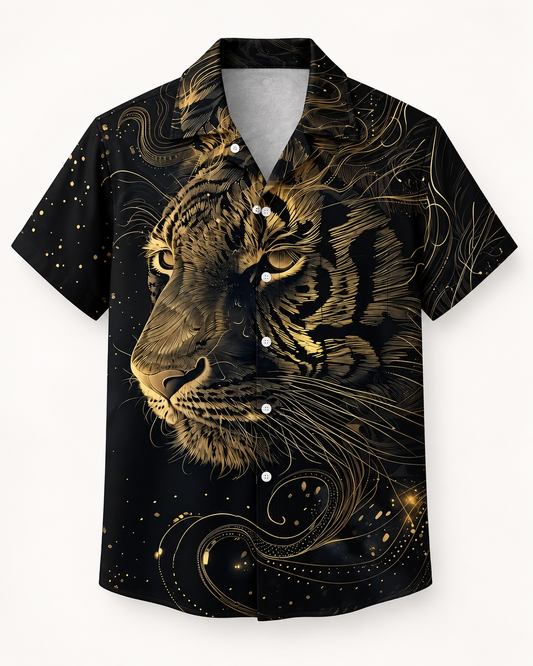 MEN'S GOLD TIGER GRAPHIC SHIRT