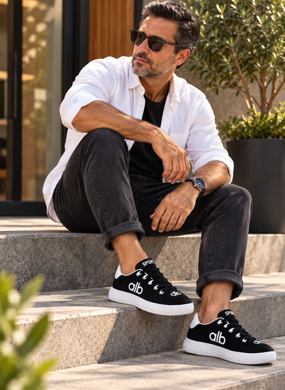 Men’s White Chunky Platform Sneakers