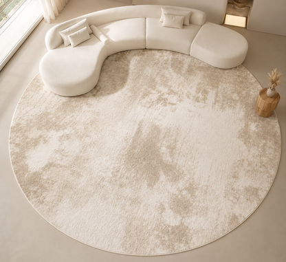 WABI-SABI ROUND CREAM AREA RUG
