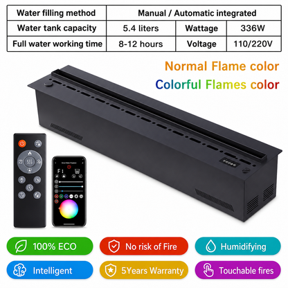 3D MIST ELECTRIC FIREPLACE INSERT