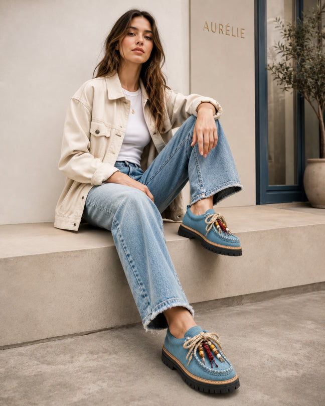 WOMEN'S CHIC RETRO LEISURE FLAT SNEAKERS