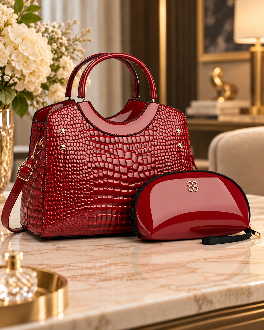 Prestige Elegant 2-Piece Handbag Set