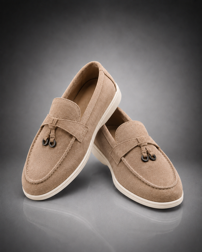 WOMEN'S SUEDE BUCKLE LOAFERS
