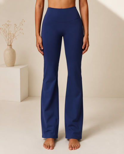 MAISON OBRE WOMEN HIGH WAIST FLARED LEGGINGS