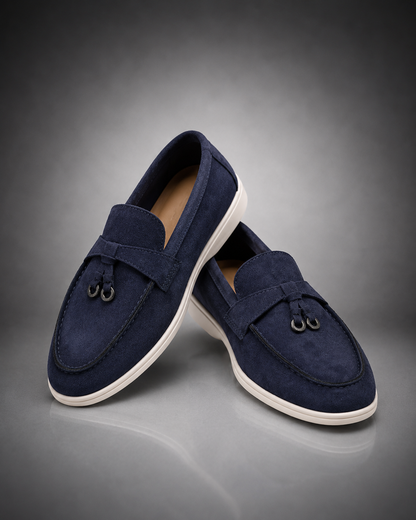 WOMEN'S SUEDE BUCKLE LOAFERS
