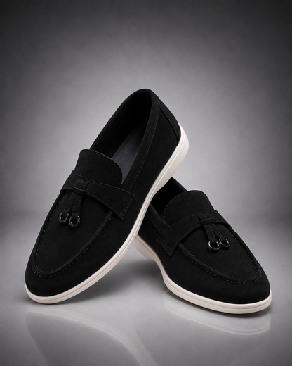 WOMEN'S SUEDE BUCKLE LOAFERS