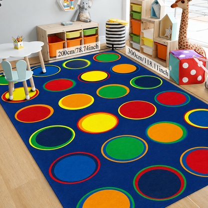 RAINBOW DOT KIDS PLAYROOM RUG