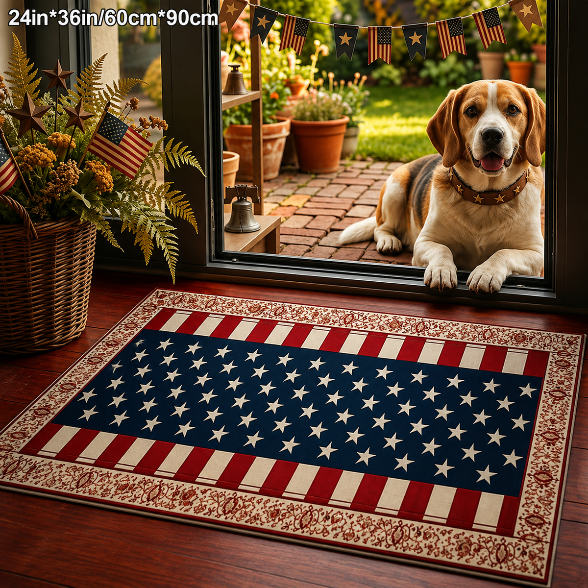AMERICA FLAG HALLWAY RUNNER RUG